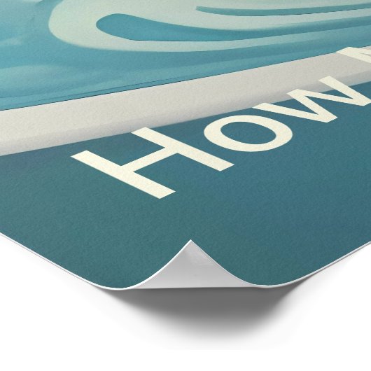 スプラッシュかわいいおもしろいポスターと引用文 ポスター (角)