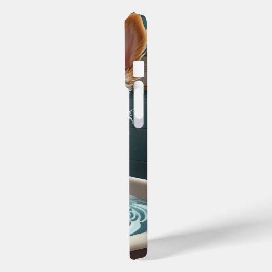 スプラッシュかわいいおもしろいポスターと引用文 Case-Mate iPhoneケース (裏面 / 左)