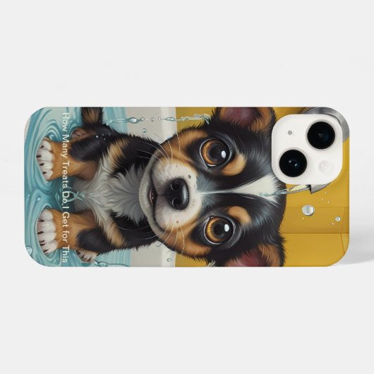 スプラッシュかわいいおもしろいポスターと引用文 iPhoneケース (裏面横)