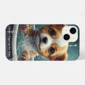 スプラッシュかわいいおもしろいポスターと引用文 iPhoneケース (裏面横)