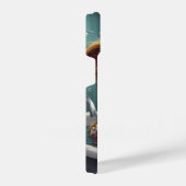 スプラッシュかわいいおもしろいポスターと引用文 iPhoneケース (右側面)