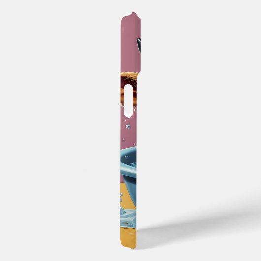 スプラッシュかわいいおもしろい引用文 Case-Mate iPhoneケース (裏面 / 右)