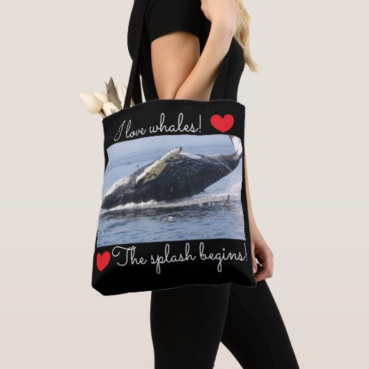 スプラッシュが開始！ トートバッグ (クローズアップ)