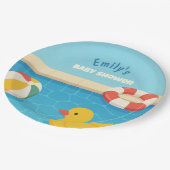 スプラッシュそれはベビーバッシュ赤ちゃんシャワー ペーパープレート (アングル)