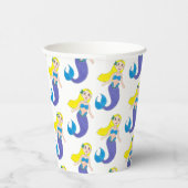 スプラッシュで泳ぐ人魚の誕生日パーティー 紙コップ (右)