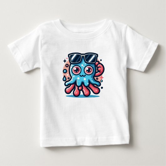 スプラッシュなタコ ベビーTシャツ (正面)