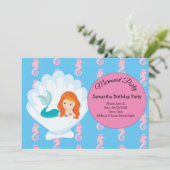 スプラッシュな人魚の誕生日パーティーを作る 招待状 (スタンド正面)