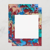 スプラッシュな手の絵を描抽象芸術アートのブラシストローク ノートカード (正面/裏面)