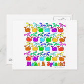 スプラッシュをする ポストカード (正面/裏面)