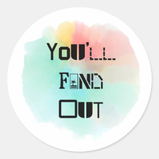 スプラッシュを見つける ラウンドシール