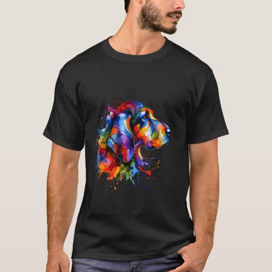 スプラッシュアートクーンハウンド Tシャツ (正面)