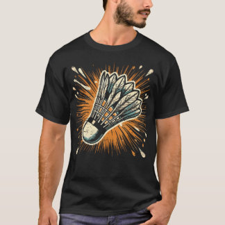 スプラッシュアートバドミントンシャトルコック Tシャツ