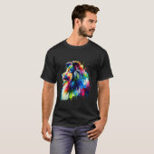 スプラッシュアート シェルティ Tシャツ (正面フル)