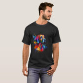 スプラッシュアート ポインター ドッグ Tシャツ (正面フル)