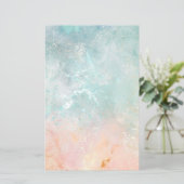 スプラッシュインクウォーターカラー背景、パステルカラフル (スタンド正面)