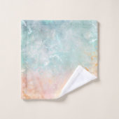 スプラッシュインクウォーターカラー背景、パステルカラフル バスタオルセット (ウォッシュタオル)