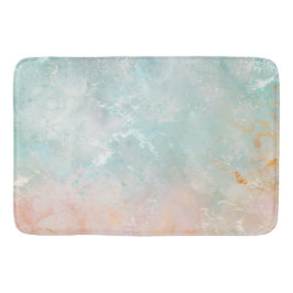 スプラッシュインクウォーターカラー背景、パステルカラフル バスマット