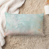 スプラッシュインクウォーターカラー背景、パステルカラフル ランバークッション (ブランケット)