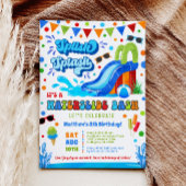 スプラッシュウォータースライドバッシュボーイ誕生日 招待状