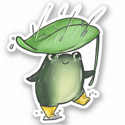 スプラッシュカエル シール (正面)