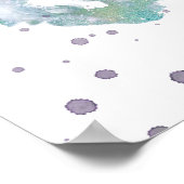 スプラッシュカラフルアート感動的引用文 ポスター (角)