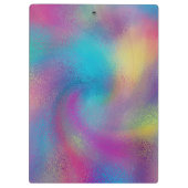 スプラッシュカラフルクリパーソナライズされたップボード クリップボード (裏面)