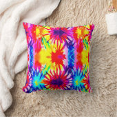 スプラッシュカラフルデザインモダンタイ染料 クッション (ブランケット)