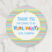 スプラッシュカラフルプールパーティーありがとうございます フェイバータグ (裏面)