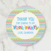 スプラッシュカラフルプールパーティーありがとうございます フェイバータグ (正面)