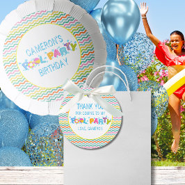 スプラッシュカラフルプールパーティーありがとうございます フェイバータグ