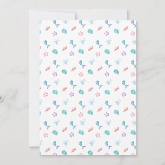 スプラッシュガールズマーメイド誕生日パーティーを作ろう 招待状 (裏面)