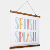 スプラッシュキカラフルッドバスルームの装飾 吊り下げ型タペストリー (傾斜あり)