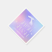 スプラッシュスパークお洒落リーマーメイド誕生日 スタンダードカクテルナプキン (角)