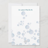 スプラッシュスプラッシュダッキー ベイビーシャワー 招待状 (裏面)