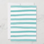 スプラッシュスプラッシュパークパーティーサマーボーイ誕生日 招待状 (裏面)