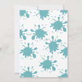 スプラッシュスプラッシュプールバースデーパーティーサンキューカード サンキューカード (裏面)