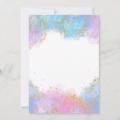 スプラッシュスプラッシュマーメイドパーティー招待状 招待状 (裏面)