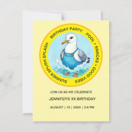 スプラッシュスプラッシュ楽しいセイゴルサマー プールパーティー ポストカード