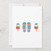 スプラッシュスプラッシュ キッズプールパーティー 招待状 (裏面)