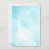 スプラッシュスプラッシュ バースデーバッシュ ガール プールパーティ 招待状 (裏面)