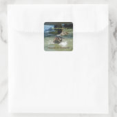 スプラッシュダウンパーソナライズされた蔵書票 スクエアシール (バッグ)