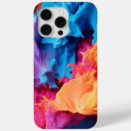 スプラッシュテクスチカラフルャの美学 Case-Mate iPhoneケース (裏面)