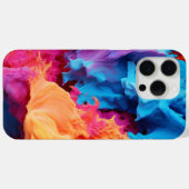 スプラッシュテクスチカラフルャの美学 Case-Mate iPhoneケース (裏面 (横))