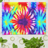 スプラッシュデザインタイダイ キッチンタオル (折り畳み)