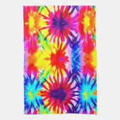 スプラッシュデザインタイダイ キッチンタオル (縦)