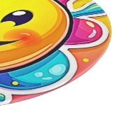 スプラッシュハッピーエモジおもしろい カッティングボード (角)