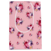 スプラッシュハートバレンタイン ミディアムペーパーバッグ (正面)