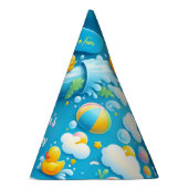 スプラッシュバブル夏ダックフォーム1st誕生日 パーティーハット (右)