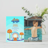 スプラッシュパッド誕生日 招待状 (スタンド正面)