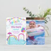 スプラッシュパッド フォト 招待状 (スタンド正面)